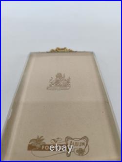 Cadre Photo En Bronze Et Verre Biseauté, XIX Ème Siècle Cadre Photo En Bronze Et Verre Biseauté, XIX Ème Siècle