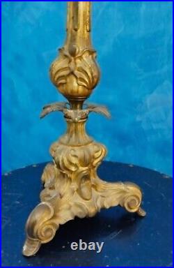 Candélabre 4 Lumières Bronze Doré Ancien XIXE SIÈCLE Bougeoirs Candlestick