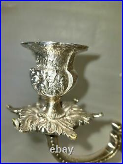 Candélabre en bronze argenté du XIXe siècle