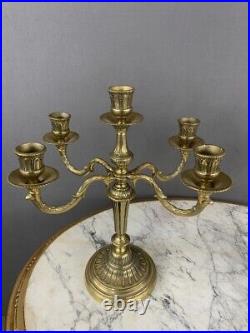 Candélabres Bougeoirs En Bronze XIXe Siècle