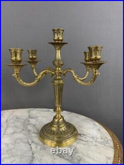 Candélabres Bougeoirs En Bronze XIXe Siècle