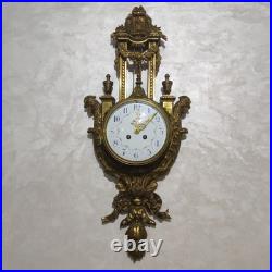 Cartel Pendule Bronze Doré XIX Siècle