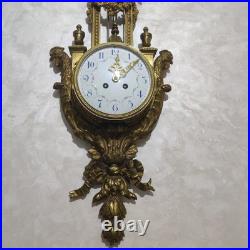 Cartel Pendule Bronze Doré XIX Siècle