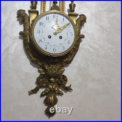 Cartel Pendule Bronze Doré XIX Siècle