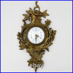 Cartel d'applique en bronze de style Louis XV, époque XIXe siècle, ancien