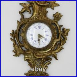 Cartel d'applique en bronze de style Louis XV, époque XIXe siècle, ancien