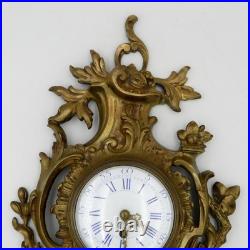 Cartel d'applique en bronze de style Louis XV, époque XIXe siècle, ancien