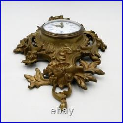 Cartel d'applique en bronze de style Louis XV, époque XIXe siècle, ancien