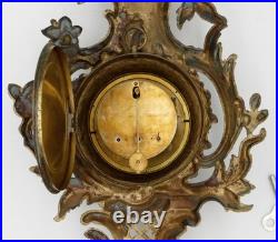 Cartel d'applique en bronze de style Louis XV, époque XIXe siècle, ancien