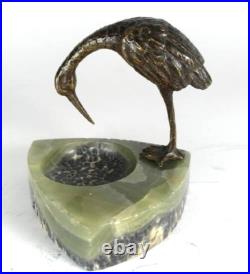 Cendrier Bronze Héron Vienne XIXe Siècle