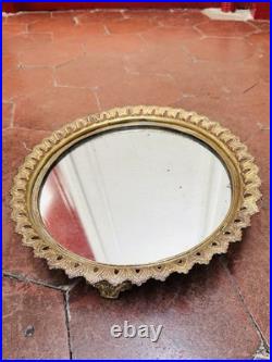 Centre De Table A Fond De Miroir En Bronze XIX Ème Siècle Ormolu