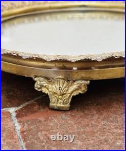 Centre De Table A Fond De Miroir En Bronze XIX Ème Siècle Ormolu