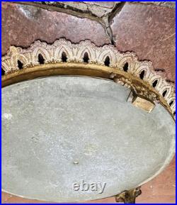 Centre De Table A Fond De Miroir En Bronze XIX Ème Siècle Ormolu