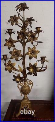 Chandelier En Bronze Doré France Fin XIX Siècle