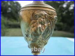 Chandelier ancien Deux angelots bronze XIX siècle France Chandelier ancien Deux angelots bronze XIX siècle France