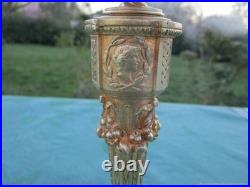 Chandelier ancien Empire Guirlandes bronze XIXe siècle