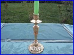 Chandelier ancien Empire Guirlandes bronze XIXe siècle