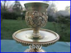 Chandelier ancien Empire Guirlandes bronze XIXe siècle