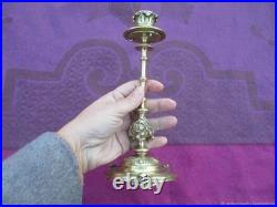 Chandelier ancien Framboise et Scarabées bronze XIXe siècle