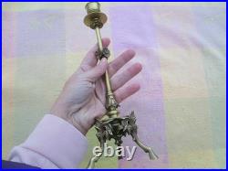 Chandelier ancien Pommes de pin Sabots bronze XIXe siècle France Chandelier ancien Pommes de pin Sabots bronze XIXe siècle France