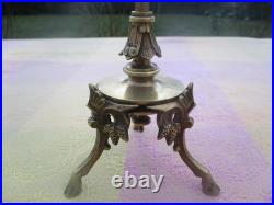 Chandelier ancien Pommes de pin Sabots bronze XIXe siècle France