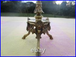 Chandelier ancien Pommes de pin Sabots bronze XIXe siècle France