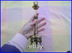 Chandelier ancien Pommes de pin Sabots bronze XIXe siècle France