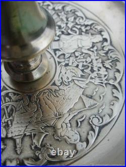 Chandelier ancien Quatre saisons bronze XIXe siècle France