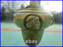 Chandelier ancien Scarabées serpent medaillons en bronze XIXe siècle