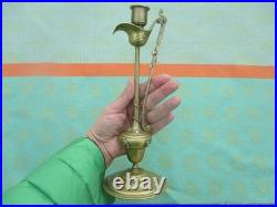 Chandelier ancien Scarabées serpent medaillons en bronze XIXe siècle