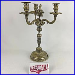 Chandelier/bougeoir candélabre BRONZE ARGENTÉ Louis XVI ancien XIXe siècle Chandelier/bougeoir candélabre BRONZE ARGENTÉ Louis XVI ancien XIXe siècle