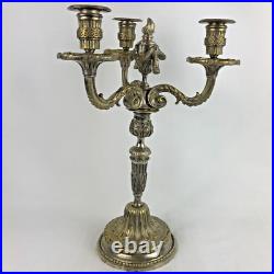 Chandelier/bougeoir candélabre BRONZE ARGENTÉ Louis XVI ancien XIXe siècle Chandelier/bougeoir candélabre BRONZE ARGENTÉ Louis XVI ancien XIXe siècle