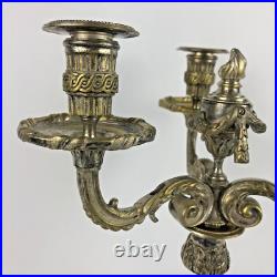 Chandelier/bougeoir candélabre BRONZE ARGENTÉ Louis XVI ancien XIXe siècle Chandelier/bougeoir candélabre BRONZE ARGENTÉ Louis XVI ancien XIXe siècle