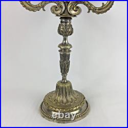 Chandelier/bougeoir candélabre BRONZE ARGENTÉ Louis XVI ancien XIXe siècle Chandelier/bougeoir candélabre BRONZE ARGENTÉ Louis XVI ancien XIXe siècle