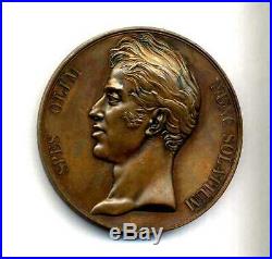 Charles X La Vendée 1825 par Caqué médaille dépoque -Bronze