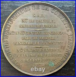 Charles X Médaille Bronze L'astrolabe 1826