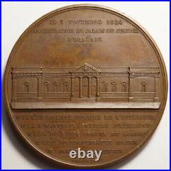 Charles X Rare Medaille Inauguration Du Palais De Justice D'orleans 1824