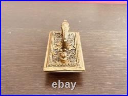 Charmant ancien buvard d'encre en bronze, France, XIXe siècle