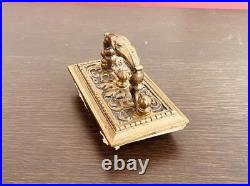 Charmant ancien buvard d'encre en bronze, France, XIXe siècle