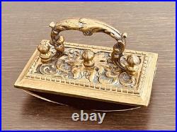 Charmant ancien buvard d'encre en bronze, France, XIXe siècle