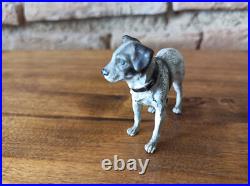 Chien De Chasse Bronze De Vienne Signé Geschützt XIXe Siecle Chien De Chasse Bronze De Vienne Signé Geschützt XIXe Siecle