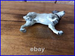 Chien De Chasse Bronze De Vienne Signé Geschützt XIXe Siecle