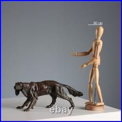 Chien de Chasse Sculpture Ancienne Bronze XIXe-XXe Siècle Originale