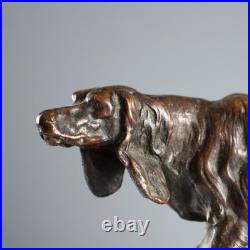 Chien de Chasse Sculpture Ancienne Bronze XIXe-XXe Siècle Originale