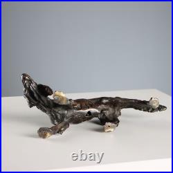 Chien de Chasse Sculpture Ancienne Bronze XIXe-XXe Siècle Originale