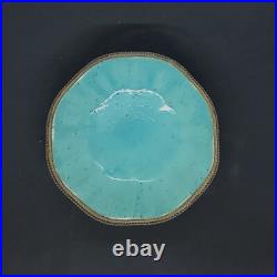 Chine Bol ancien cerclé bronze XIXe siècle Porcelaine décor floral Chine Bol ancien cerclé bronze XIXe siècle Porcelaine décor floral
