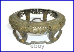 Chine XIXe Siècle Support En Bronze Pour Vase