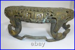 Chine XIXe Siècle Support En Bronze Pour Vase