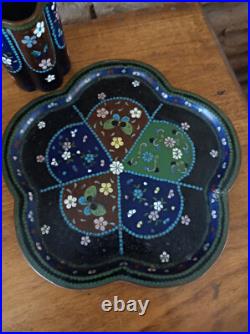 Chine ensemble d'écriture En Bronze Cloisonné Dynastie Qing XIXe Siècle