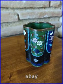 Chine ensemble d'écriture En Bronze Cloisonné Dynastie Qing XIXe Siècle